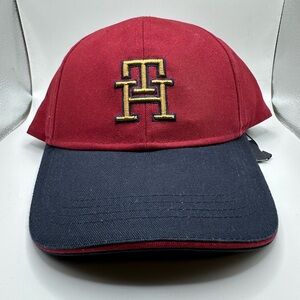 Tommy Hilfiger TH Embroidered Monogram Cap - Maroon/Navy
